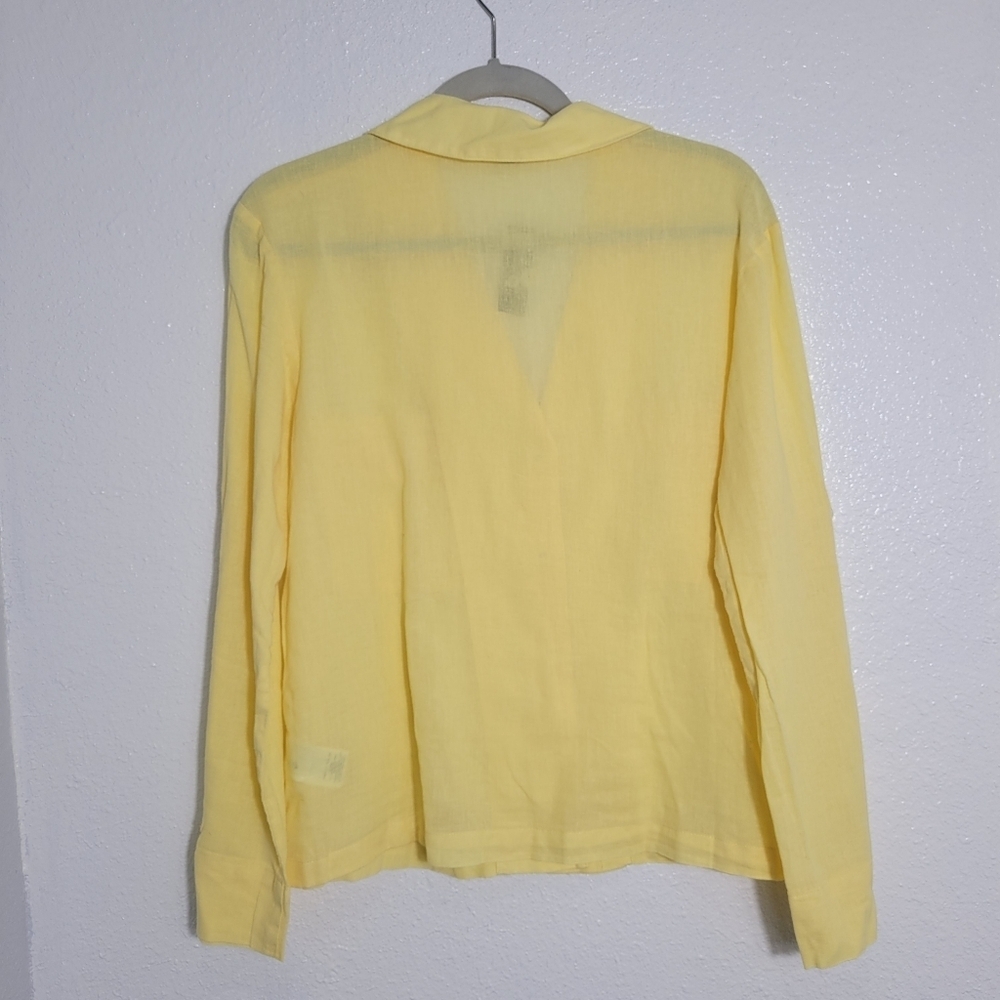 J Crew Camp-collar shirt in featherweight linen blend |Sz 6|NWT - Picture 6 of 9